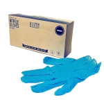 Bluzen Blue Disposible Nitrile Gloves - Medium - Image 3