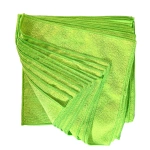 GREEN MICROFIBER TOWEL 12"X12" EACH
