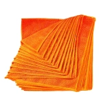 ORANGE MICROFIBER TOWEL 12"X12" 12/PACK