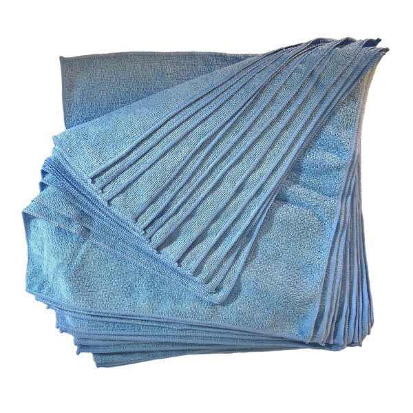 BLUE MICROFIBER TOWEL 12"X12" EACH