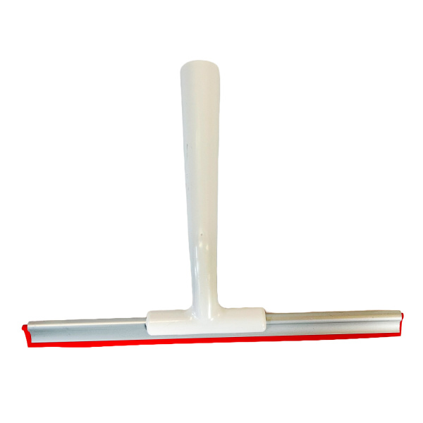 WINDOW SQUEEGEE  10" PLASTIC RED/WHITE