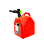 RED PLASTIC GAS TANK  5 GAL SCEPTER